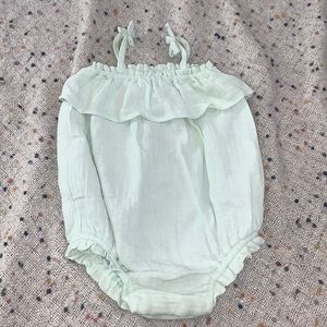 Baby Gap baby romper mint green organic cotton size 6-12months